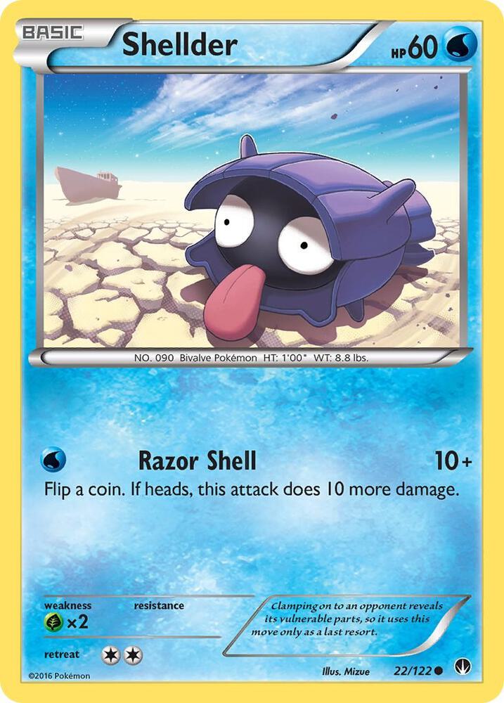 Shellder 22/122 (XY - BREAKpoint)  | Good Games Adelaide SA