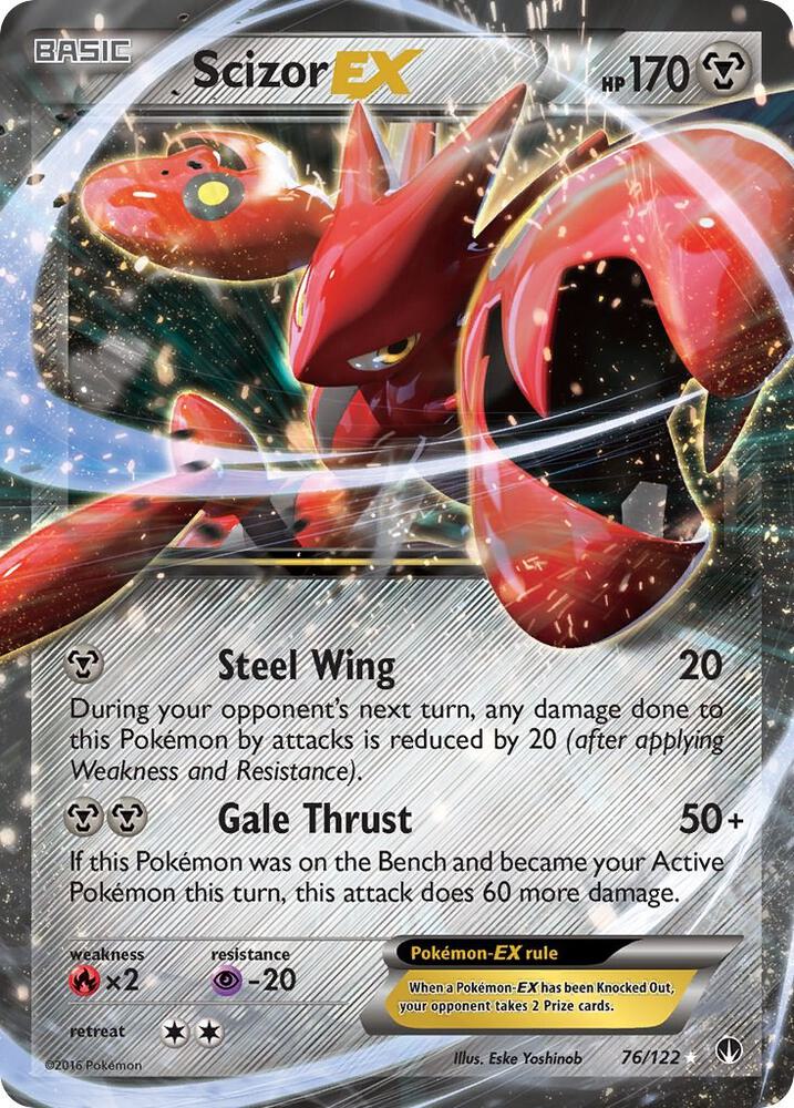 Scizor EX 76/122 (XY - BREAKpoint)  - Holofoil | Good Games Adelaide SA