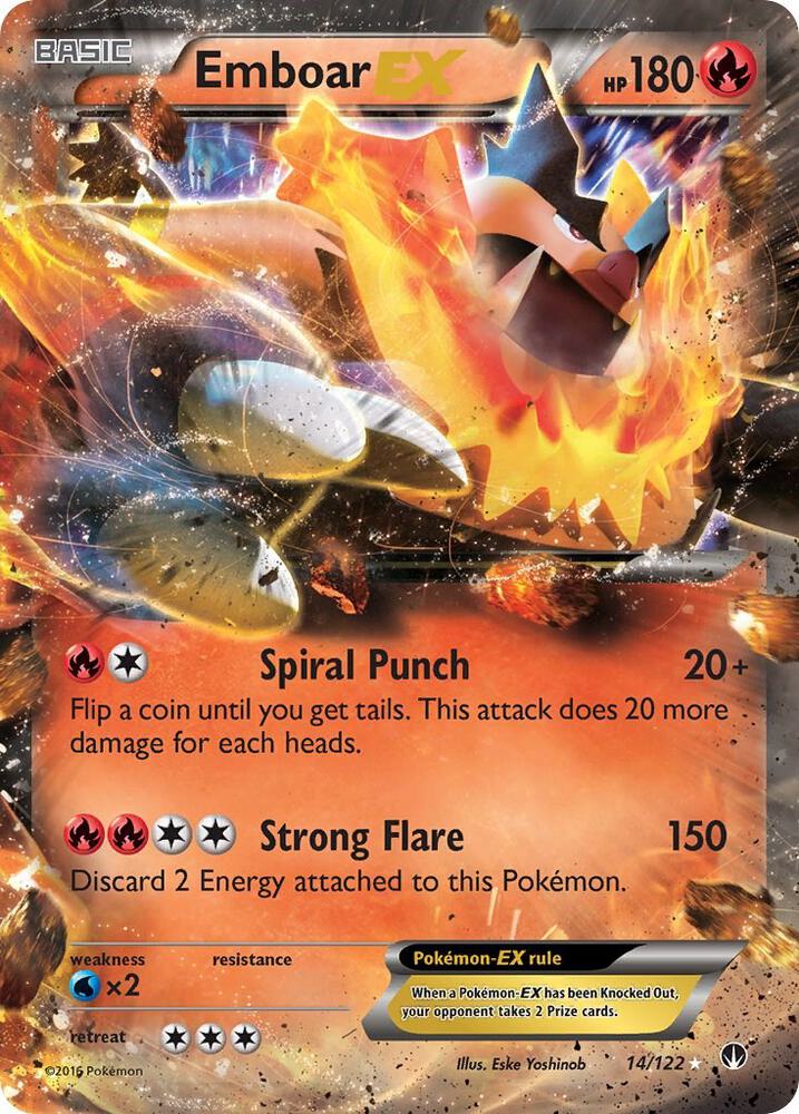 Emboar EX 14/122 (XY - BREAKpoint)  - Holofoil | Good Games Adelaide SA