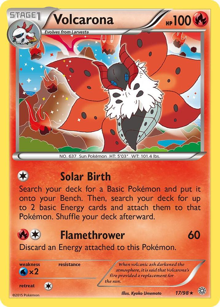 Volcarona 17/98 (XY - Ancient Origins)  - Holofoil | Good Games Adelaide SA