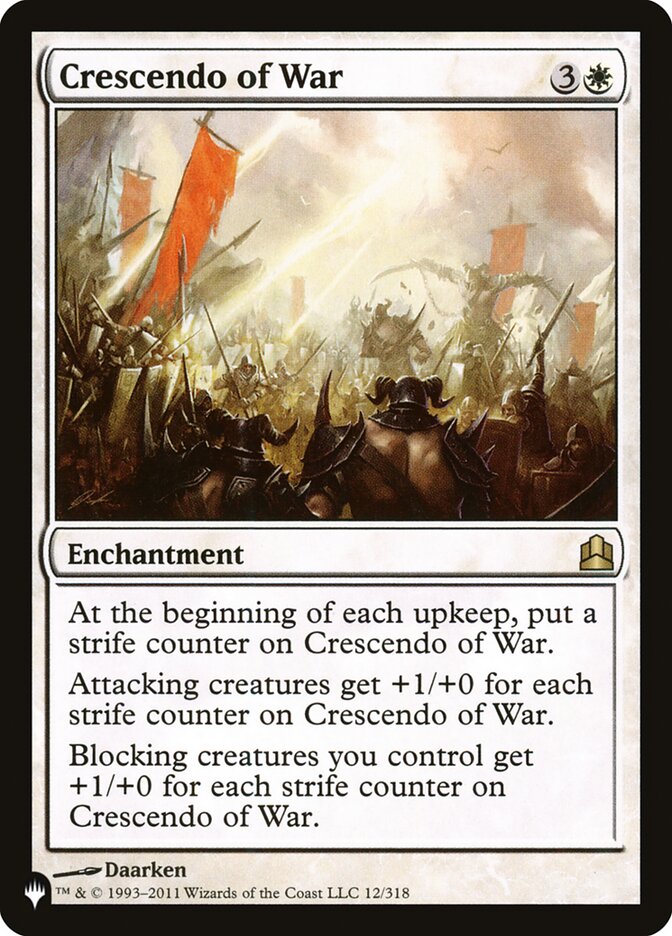 Crescendo of War 12/318 (The List Reprints)  | Good Games Adelaide SA