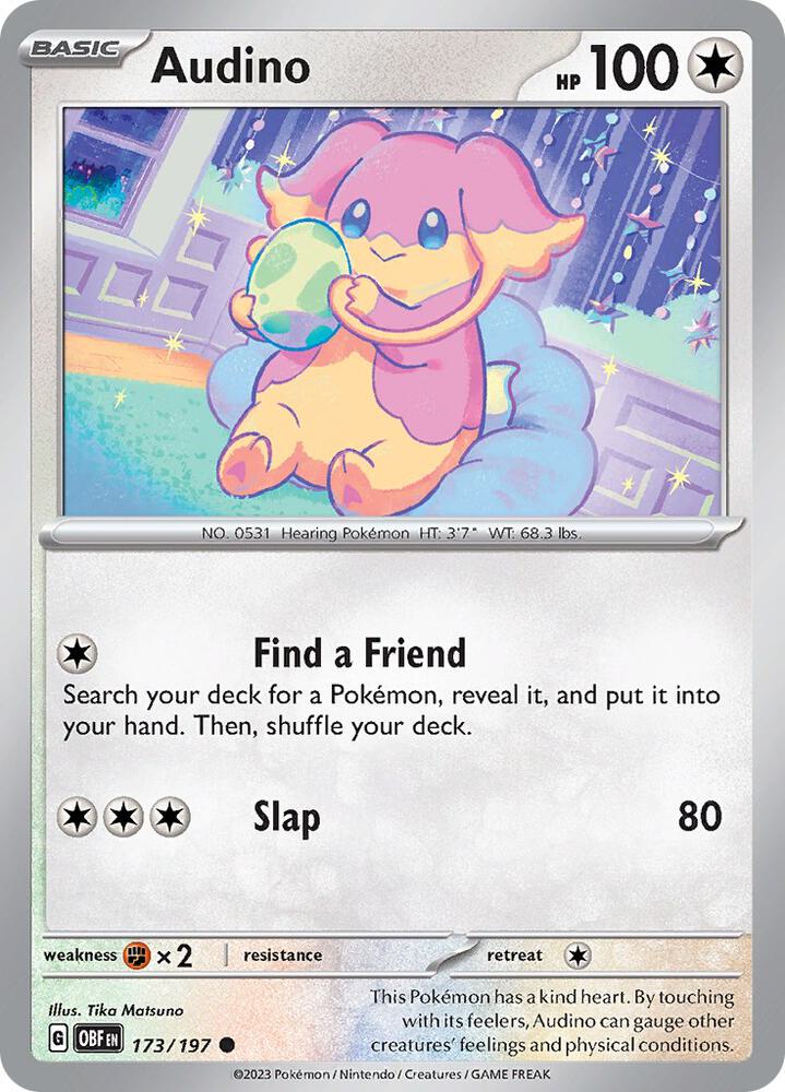 Audino 173/197 (SV03: Obsidian Flames)  | Good Games Adelaide SA