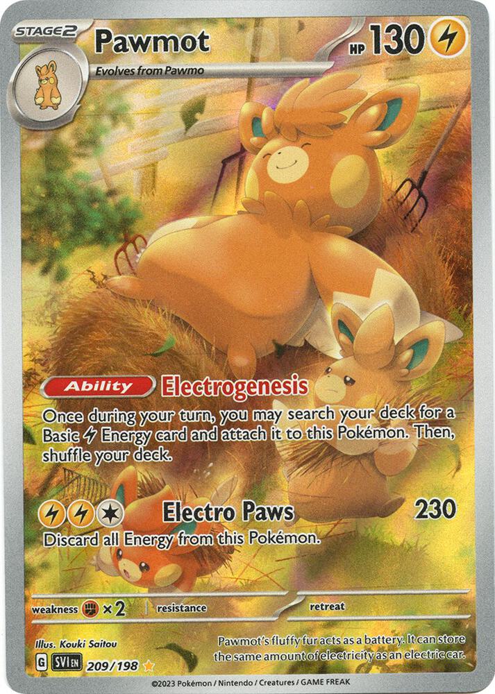 Pawmot 209 198 209/198 (SV01: Scarlet & Violet Base Set)  - Holofoil | Good Games Adelaide SA