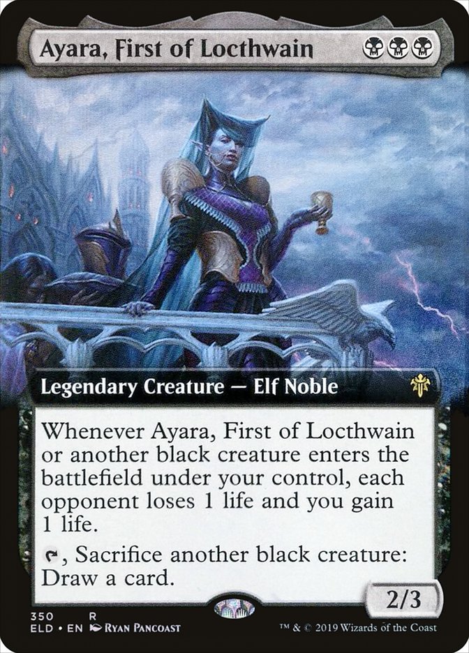 Ayara, First of Locthwain 350 (Throne of Eldraine)  - Foil | Good Games Adelaide SA