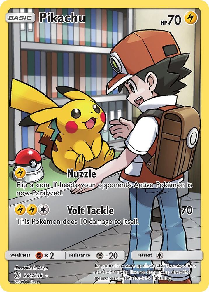 Pikachu Secret 241/236 (SM - Cosmic Eclipse)  - Holofoil | Good Games Adelaide SA