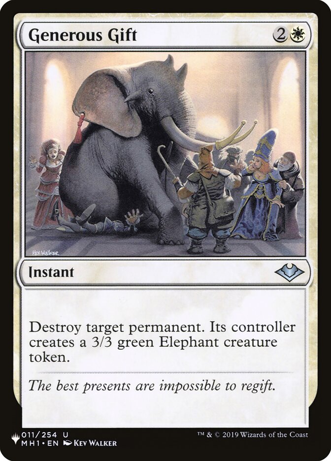 Generous Gift 011/254 (The List Reprints)  | Good Games Adelaide SA