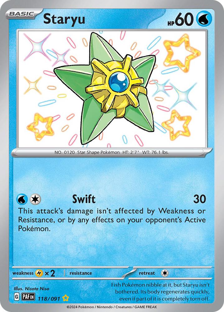 Staryu 118/091 (SV: Paldean Fates)  - Holofoil | Good Games Adelaide SA