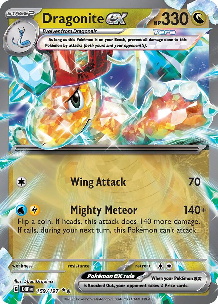 Dragonite ex 159/197 (SV03: Obsidian Flames)  - Holofoil | Good Games Adelaide SA