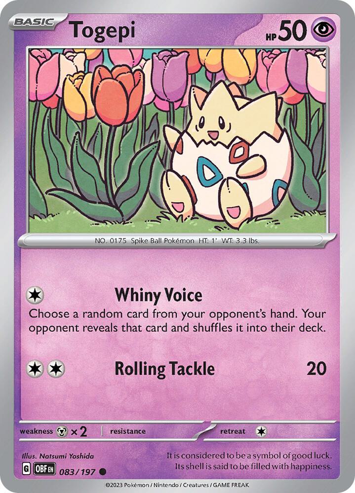 Togepi 083/197 (SV03: Obsidian Flames)  | Good Games Adelaide SA