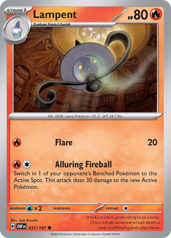 Lampent 037/197 (SV03: Obsidian Flames)  | Good Games Adelaide SA