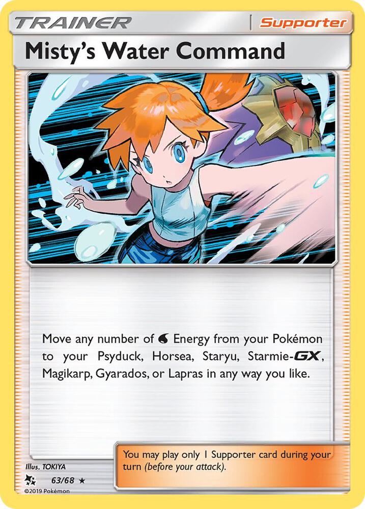 Misty's Water Command 63/68 (Hidden Fates)  - Holofoil | Good Games Adelaide SA