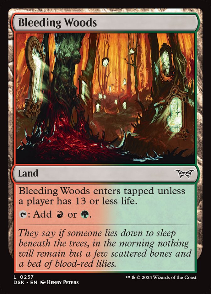 Bleeding Woods 257 (Duskmourn: House of Horror)  | Good Games Adelaide SA