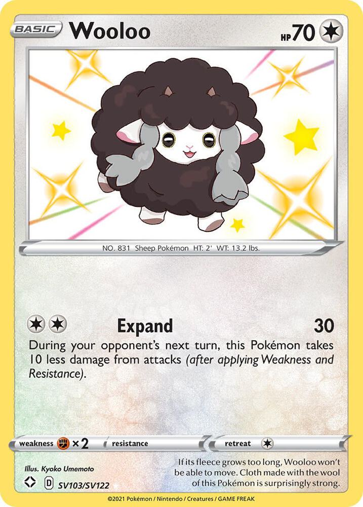 Wooloo SV103/SV122 (Shining Fates: Shiny Vault)  - Holofoil | Good Games Adelaide SA
