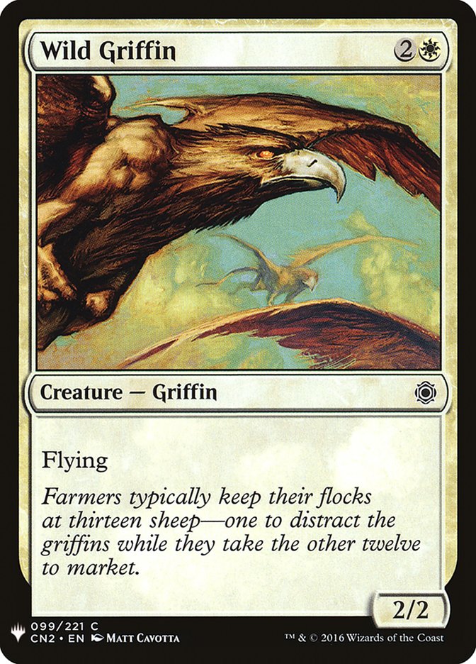 Wild Griffin 99 (The List Reprints)  | Good Games Adelaide SA