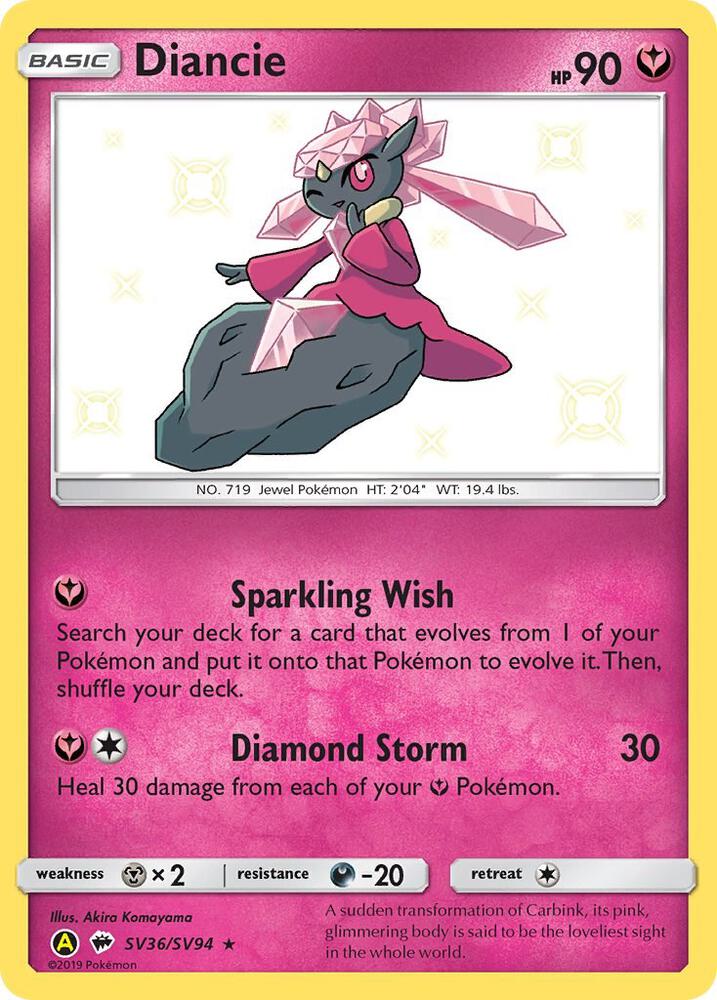 Diancie SV36/SV94 (Hidden Fates: Shiny Vault)  - Holofoil | Good Games Adelaide SA