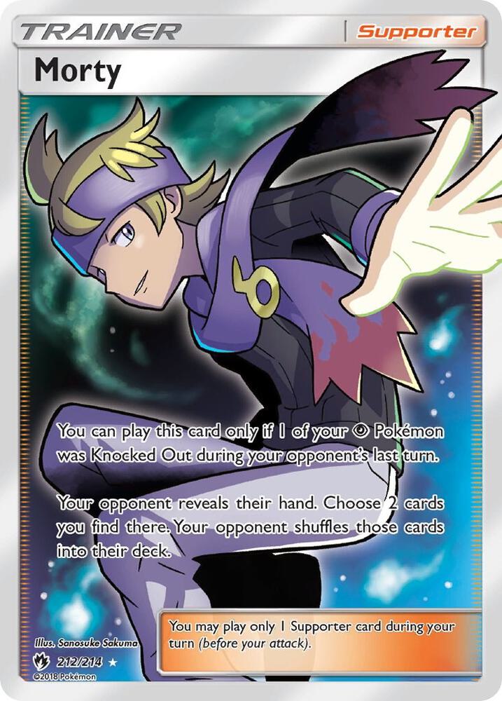 Morty Full Art 212/214 (SM - Lost Thunder)  - Holofoil | Good Games Adelaide SA