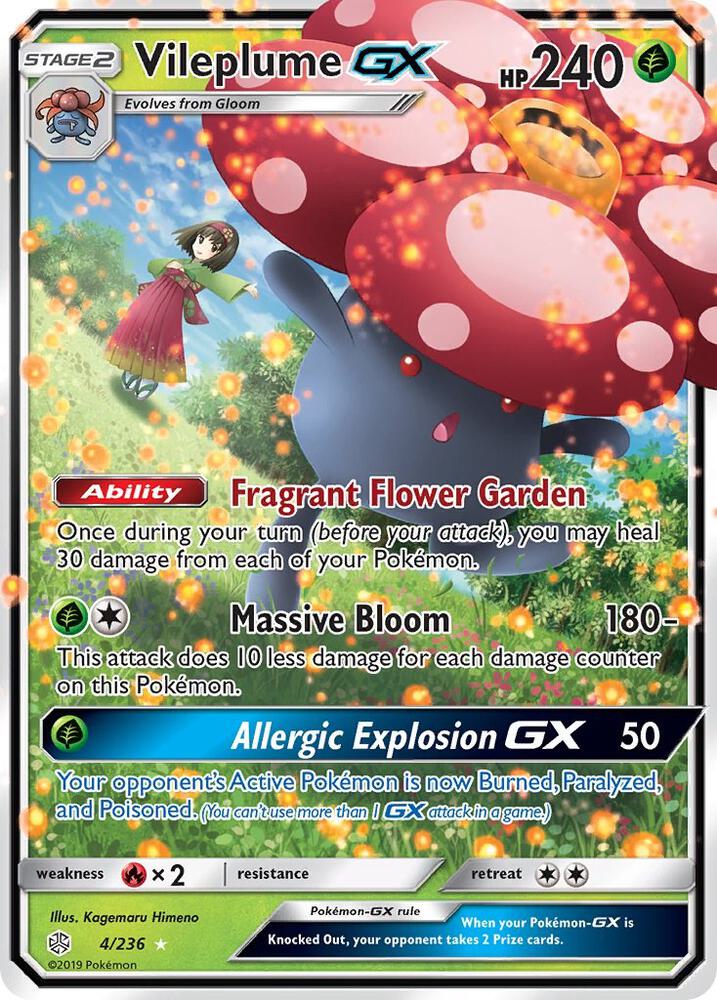 Vileplume GX 4/236 (SM - Cosmic Eclipse)  - Holofoil | Good Games Adelaide SA