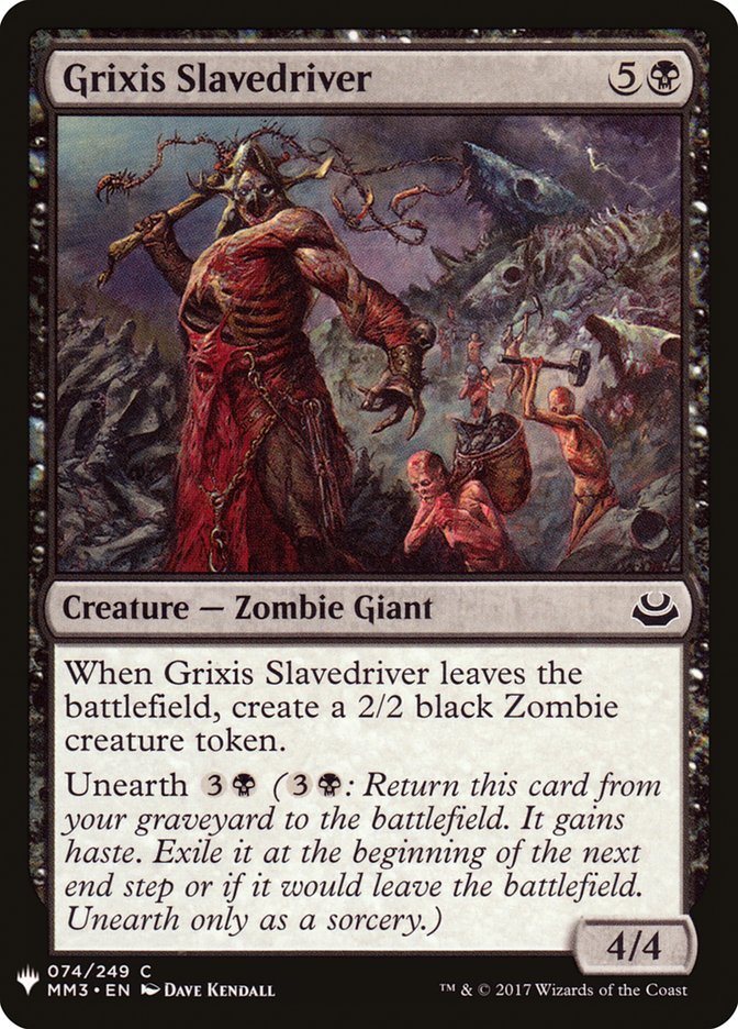 Grixis Slavedriver 74 (The List Reprints)  | Good Games Adelaide SA