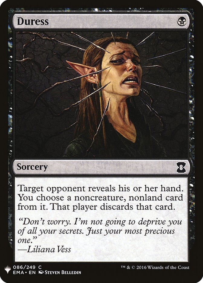 Duress 86 (The List Reprints)  | Good Games Adelaide SA