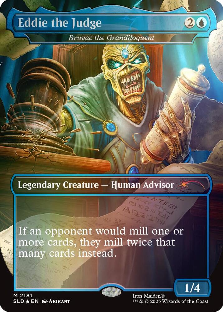 Eddie the Judge Bruvac the Grandiloquent Rainbow Foil 2181 (Secret Lair Drop Series)  - Foil | Good Games Adelaide SA