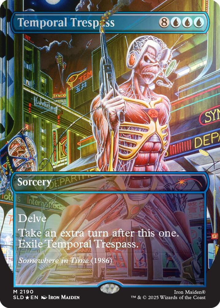 Temporal Trespass Rainbow Foil 2190 (Secret Lair Drop Series)  - Foil | Good Games Adelaide SA