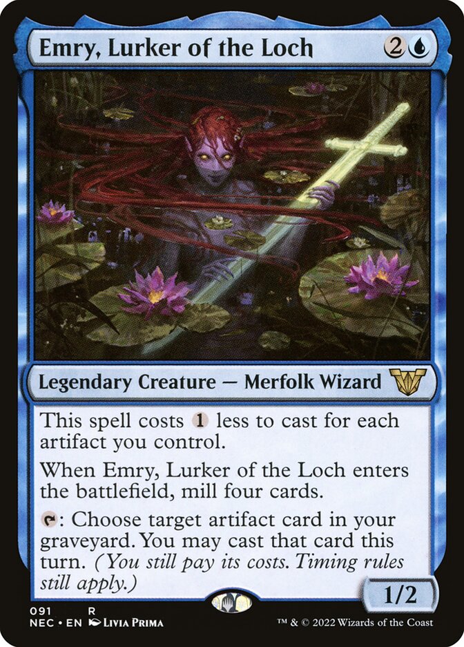 Emry, Lurker of the Loch 91 (Commander: Kamigawa: Neon Dynasty)  | Good Games Adelaide SA