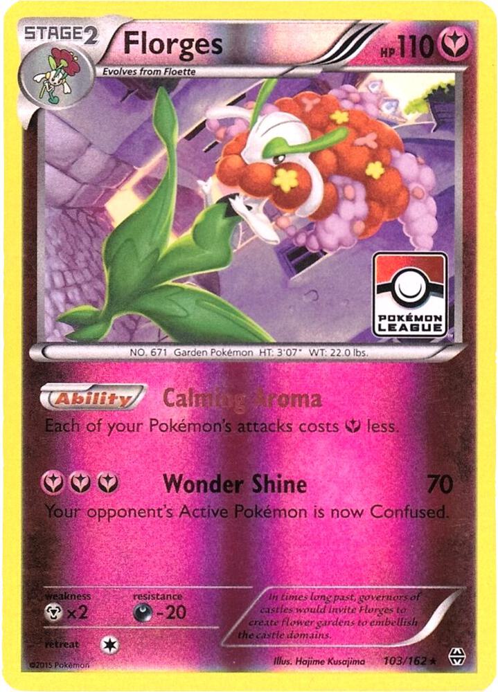 Florges 103 162 Pokemon League 103/162 (League & Championship Cards)  - Reverse Holofoil | Good Games Adelaide SA