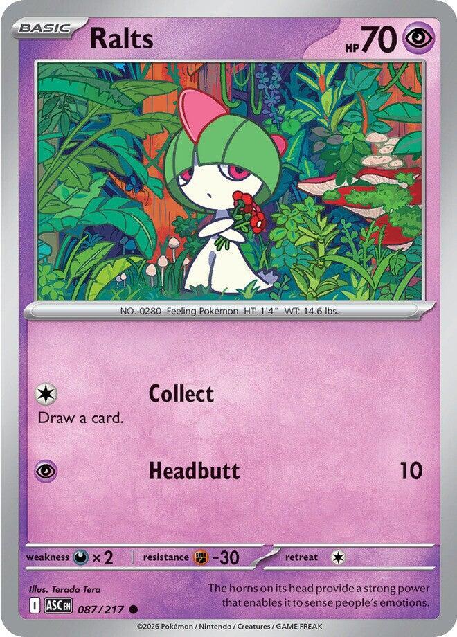 Ralts 087/217 (ME: Ascended Heroes)  - Reverse Holofoil | Good Games Adelaide SA
