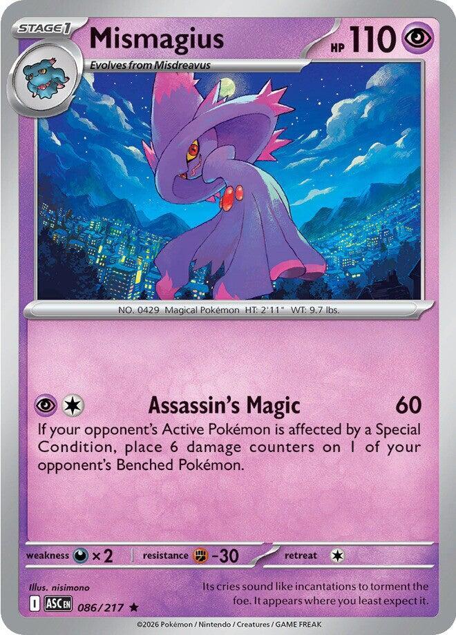 Mismagius 086/217 (ME: Ascended Heroes)  - Reverse Holofoil | Good Games Adelaide SA