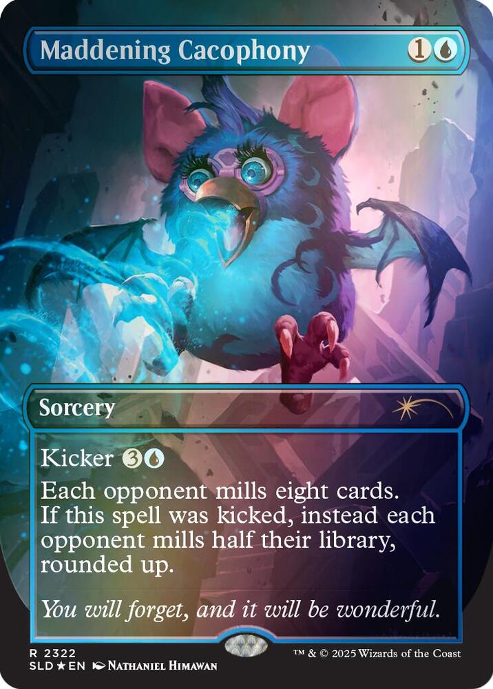 Maddening Cacophony Rainbow Foil 2322 (Secret Lair Drop Series)  - Foil | Good Games Adelaide SA
