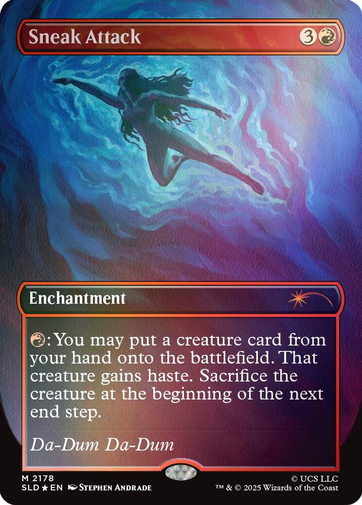 Sneak Attack Rainbow Foil 2178 (Secret Lair Drop Series)  - Foil | Good Games Adelaide SA