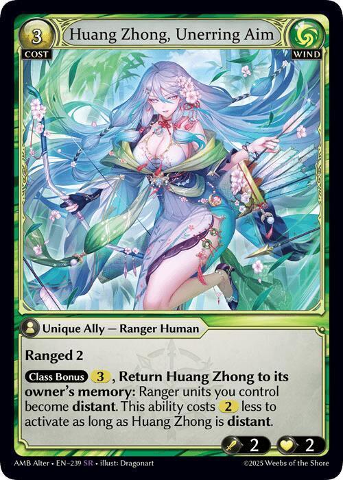 Huang Zhong Unerring Aim 239 (Mortal Ambition Alter Edition)  | Good Games Adelaide SA