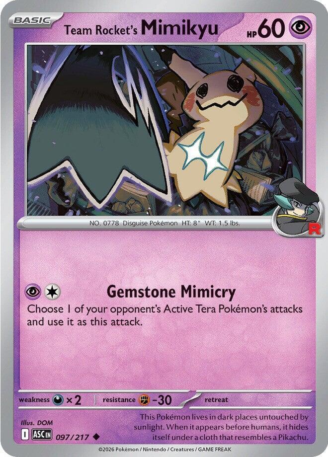Team Rocket's Mimikyu 097/217 (ME: Ascended Heroes)  | Good Games Adelaide SA