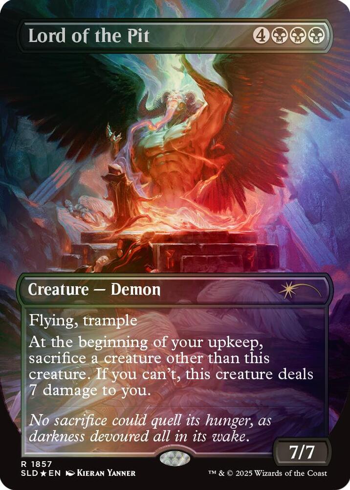Lord of the Pit Rainbow Foil 1857 (Secret Lair Drop Series)  - Foil | Good Games Adelaide SA