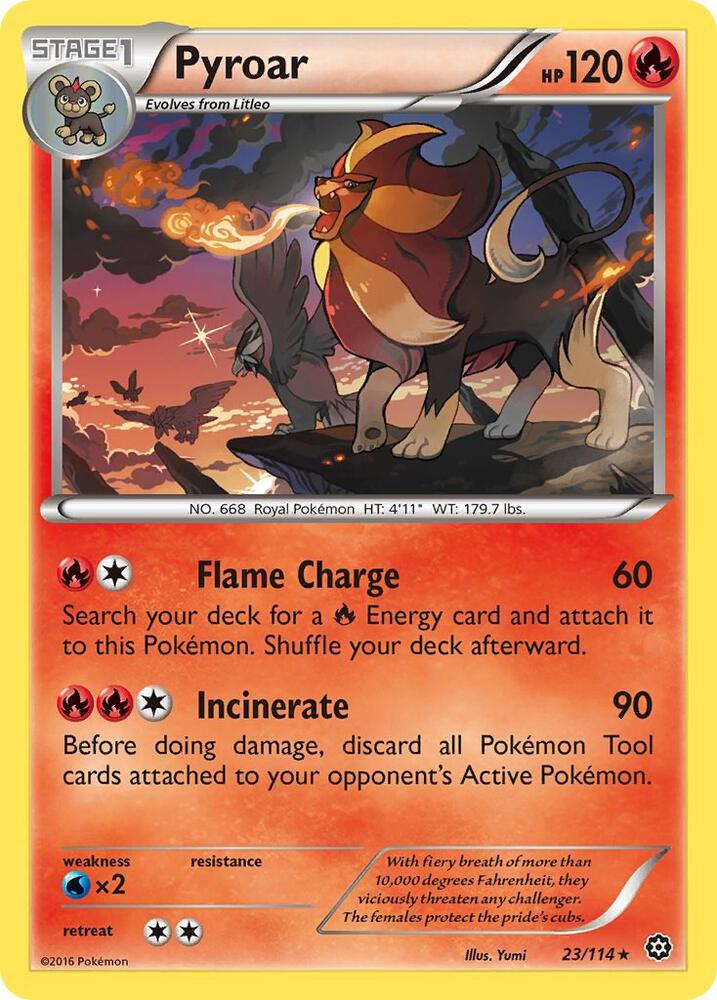Pyroar 23/114 (XY - Steam Siege)  | Good Games Adelaide SA