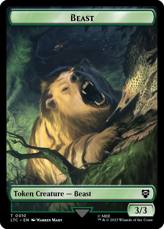 Beast Treefolk Double Sided Token 10//13 (Commander: The Lord of the Rings: Tales of Middle-earth)  | Good Games Adelaide SA