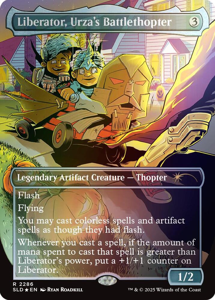 Liberator Urzas Battlethopter Rainbow Foil 2286 (Secret Lair Drop Series)  - Foil | Good Games Adelaide SA