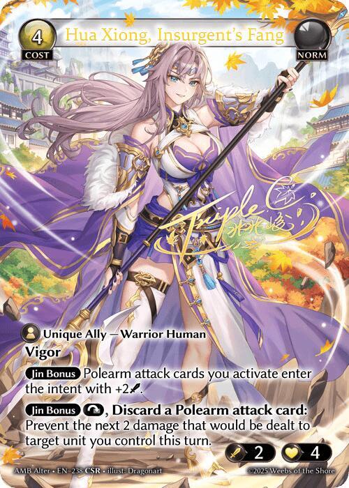 Hua Xiong Insurgents Fang CSR 238 (Mortal Ambition Alter Edition)  - Foil | Good Games Adelaide SA