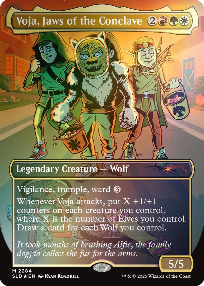 Voja Jaws of the Conclave Rainbow Foil 2284 (Secret Lair Drop Series)  - Foil | Good Games Adelaide SA