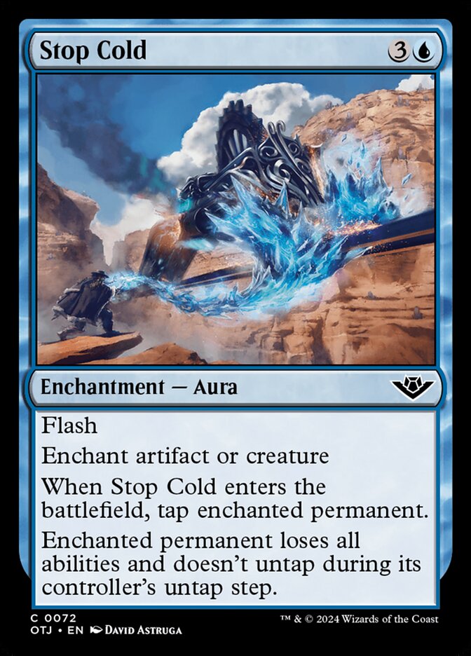Stop Cold 72/286 (Outlaws of Thunder Junction)  - Foil | Good Games Adelaide SA