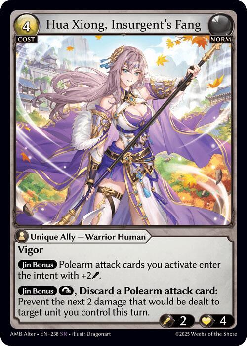 Hua Xiong Insurgents Fang 238 (Mortal Ambition Alter Edition)  | Good Games Adelaide SA
