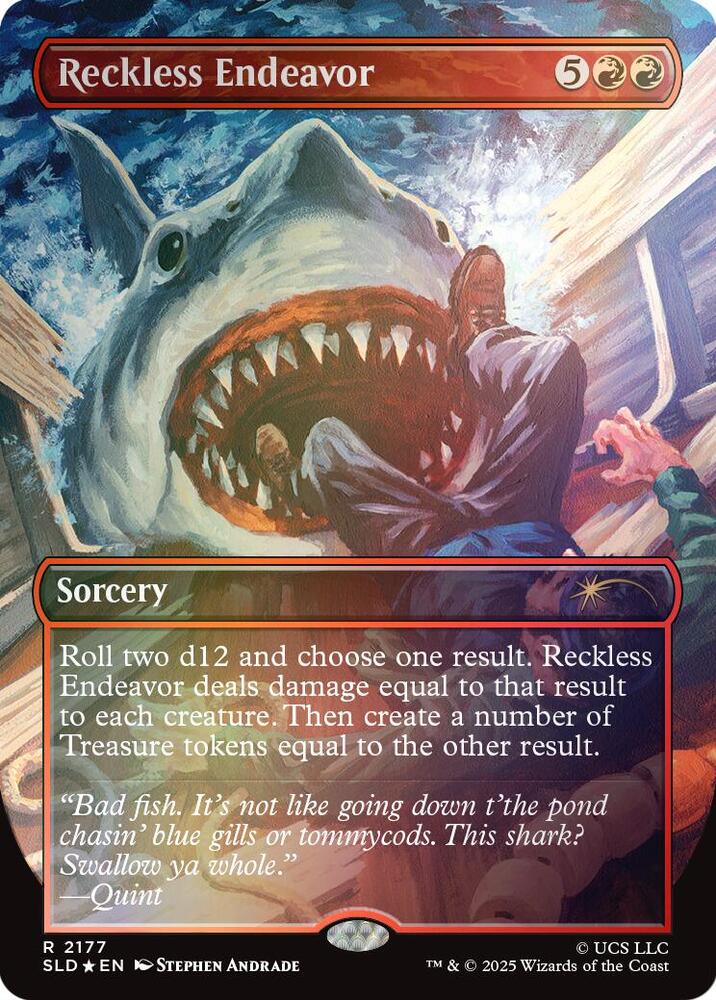 Reckless Endeavor Rainbow Foil 2177 (Secret Lair Drop Series)  - Foil | Good Games Adelaide SA