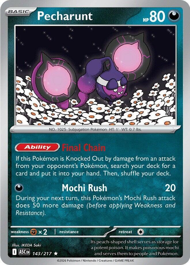 Pecharunt 143/217 (ME: Ascended Heroes)  - Holofoil | Good Games Adelaide SA