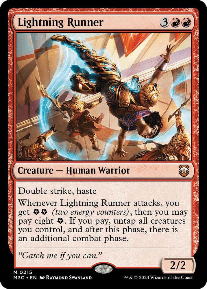 Lightning Runner 215/411 (Commander: Modern Horizons 3)  - Ripple Foil | Good Games Adelaide SA