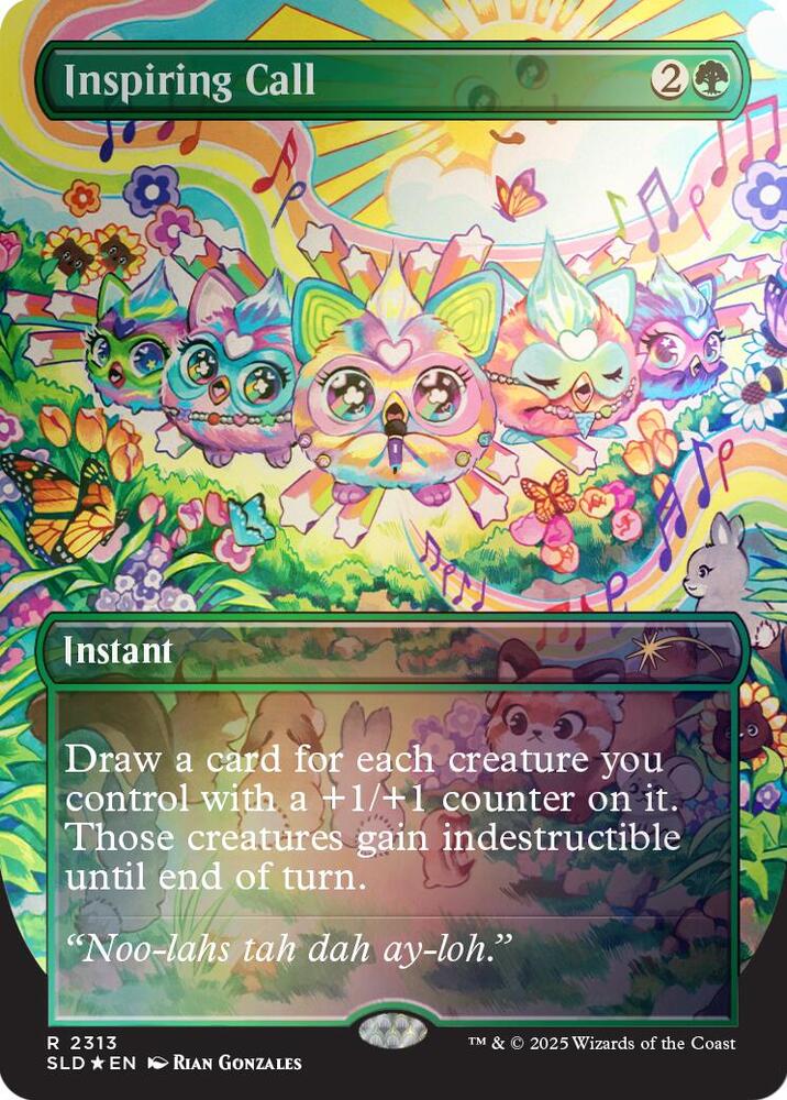 Inspiring Call Rainbow Foil 2313 (Secret Lair Drop Series)  - Foil | Good Games Adelaide SA