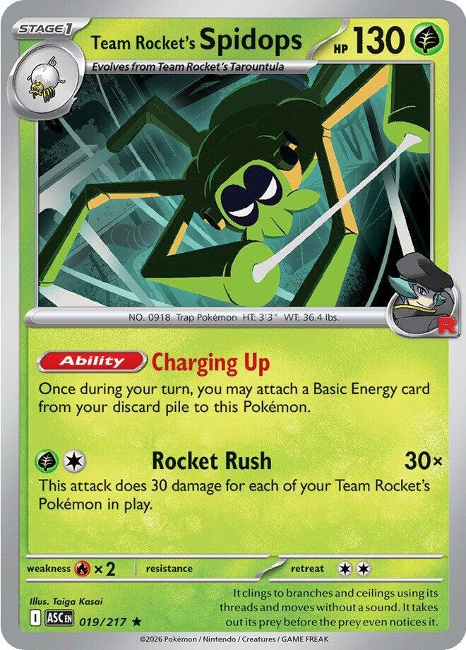Team Rocket's Spidops 019/217 (ME: Ascended Heroes)  - Reverse Holofoil | Good Games Adelaide SA