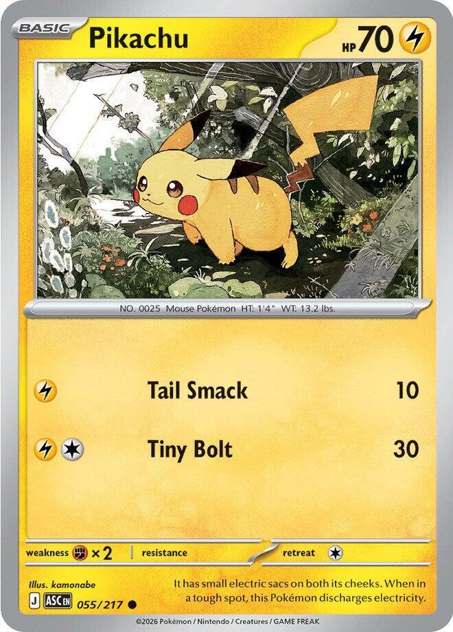 Pikachu 055/217 (ME: Ascended Heroes)  - Reverse Holofoil | Good Games Adelaide SA