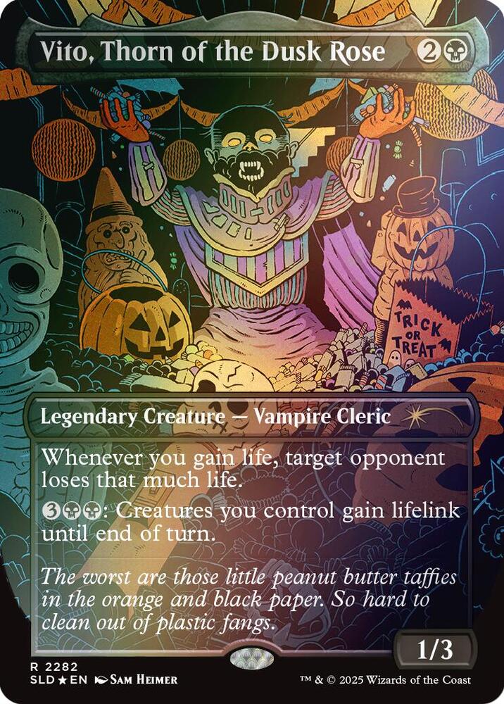 Vito Thorn of the Dusk Rose Rainbow Foil 2282 (Secret Lair Drop Series)  - Foil | Good Games Adelaide SA