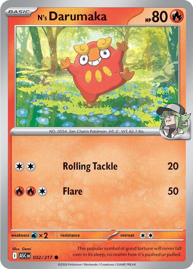 N's Darumaka 032/217 (ME: Ascended Heroes)  - Reverse Holofoil | Good Games Adelaide SA