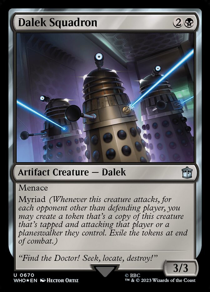 Dalek Squadron 670 (Universes Beyond: Doctor Who)  - Foil | Good Games Adelaide SA